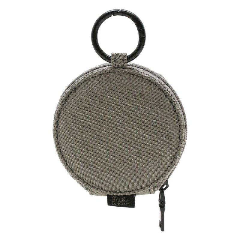 インプリンク ラウンド型 ファブリック マルチポーチ グレー スマホ ポーチ 小物入れ レディース メイクポーチ かわいい 小さめ IMRMP02GY 【メール便送料無料】