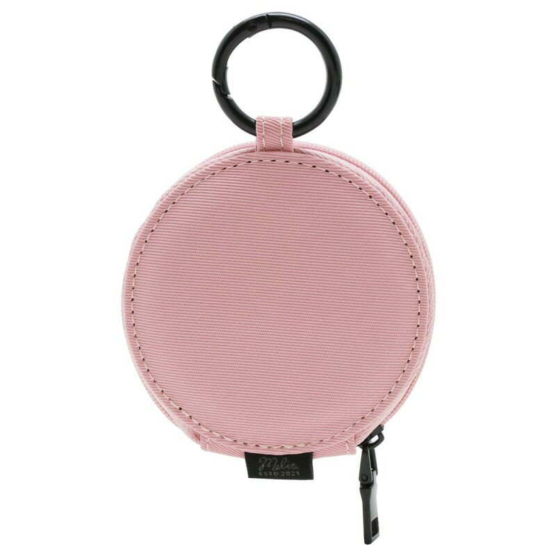 インプリンク ラウンド型 ファブリック マルチポーチ ピンク スマホ ポーチ 小物入れ レディース メイクポーチ かわいい 小さめ IMRMP02PK 【メール便送料無料】