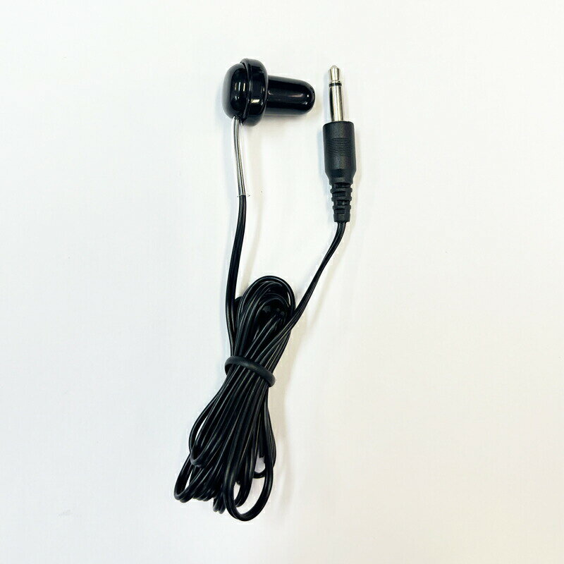 ラジオイヤホン 1m 10個 高音質 片耳 有線 3.5mmプラグ 軽量 ストレート型 モノラルイヤホン 3Aカンパニー EAR-MST01BK-10P 【メール便送料無料】