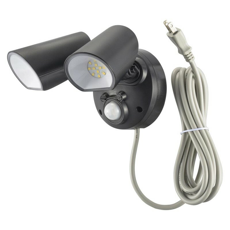 monban 防犯センサーライト 2灯 コンセント式 2000ルーメン 07-8816 OHM LS-A200A2 【送料無料】