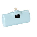 PD対応 ライトニングコネクタ モバイルバッテリー 5000mAh ブルー ポケットチャージャー iPhone iPad充電 日本メーカー PSE取得 アクセス AMB-L5000BL 【メール便送料無料】