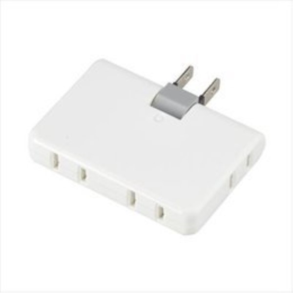 ヤザワ コーナータップ 4個口 ホワイト スイングプラグ OAタップ Y02C400WH OAタップ コンセントタップ テーブルタップ 【メール便送料無料】