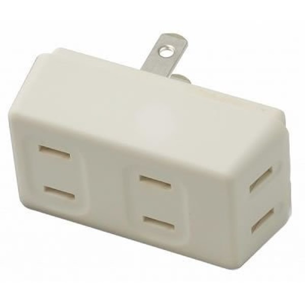 Rakuten - ヤザワ フロントタップ 3個口 ホワイト 耐トラ付OAタップ Y02FU300WH 【送料無料】