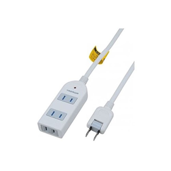 ヤザワ 雷ガード付電源タップ 3m 3個口 ホワイト スイングプラグ OAタップ Y02KS303WH 【送料無料】 【最強翌日配送】
