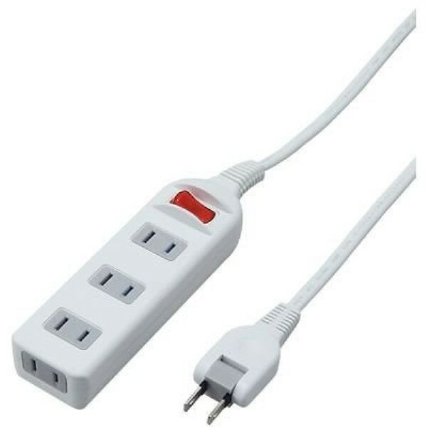 4 Holes - ヤザワ スイッチ付電源タップ 3m 4個口 ホワイト スイングプラグ付 電源ケーブル Y02S413WH 【送料無料】 【最強翌日配送】