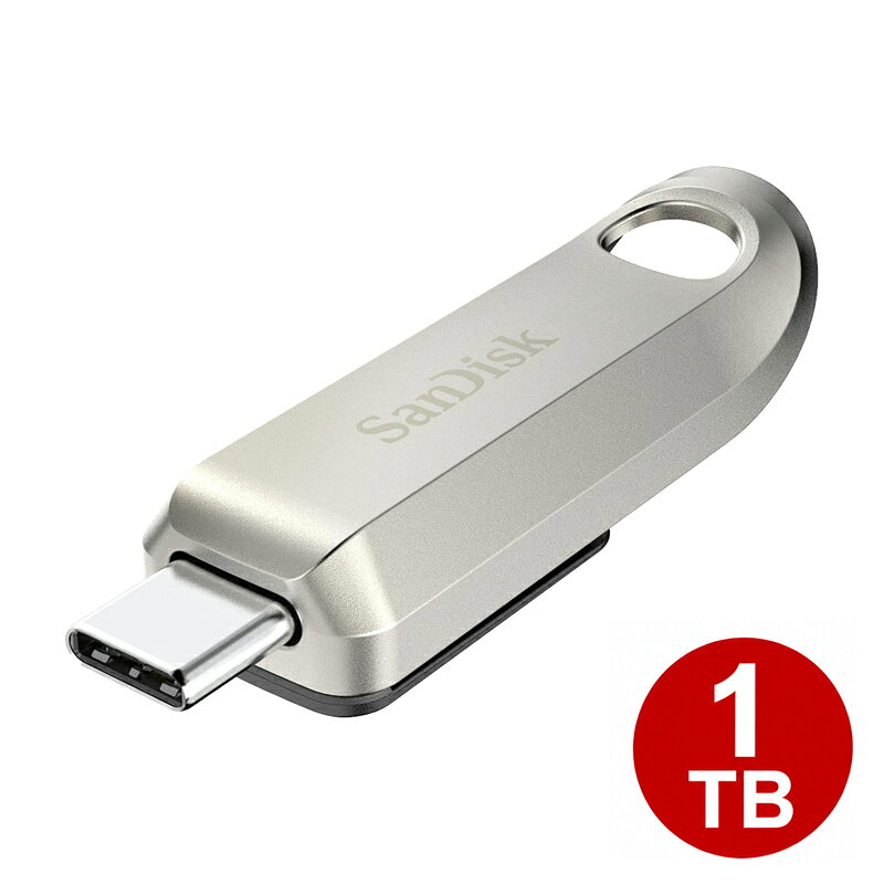 ■USB Type-Cコネクターを搭載した、SanDisk（サンディスク）の大容量高速USBメモリ「Ultra Luxe」です。 ■USB 3.2 Gen1に対応し、最大読込速度400MB/sの高速データ転送を実現。大量のデータや大容量ファイルもスムーズに転送できます。 ■容量は大容量1TB。高解像度写真や動画、音楽、ビジネスデータなど、大量のファイルをまとめて保存できます。 ■USB Type-Cポートを搭載したパソコンや対応スマートフォン・タブレットなどへ直接接続できます。 ■耐久性とデザイン性を兼ね備えたメタルボディを採用。1TBの大容量ストレージをコンパクトに持ち運べます。 ■大容量と高速転送性能を両立し、写真・動画のバックアップや大容量ファイルの持ち運び、パソコン間のデータ移動などに便利です。 ■USB Type-C対応機器で大容量ストレージを手軽に利用したい方や、性能とデザインの両方を重視する方におすすめです。 ■海外向けリテールパッケージ製品です。 ■シリーズ：SanDisk Ultra Luxe ■タイプ：USBフラッシュメモリ ■容量：1TB ■インターフェース：USB 3.2 Gen1 ■コネクタ：USB Type-C ■最大読込速度：最大400MB/s ■ボディ：メタルボディ ■用途：データ保存・データ転送・バックアップ ■仕様：海外リテール品 ■保証期間：6ヶ月 ■メーカー名：SanDisk（サンディスク） ■ブランド名：SanDisk（サンディスク） ■型番：SDCZ75-1T00-G46 ・保証は本製品のみとなります。保存データの消失・破損等については保証いたしかねます。 ・海外リテール品の為、日本語表記はありませんのでご注意ください。 ・仕様は改善のため予告無く変更する場合があります。 ・USB Type-C端子を搭載したすべての機器での動作を保証するものではありません。ご使用機器がUSBメモリ・外部ストレージに対応していることをご確認ください。 ・表示容量と実際に使用可能な容量は、フォーマットやシステム領域などにより異なります。 ・最大転送速度はメーカー公称値です。実際の転送速度は接続機器、使用環境、ファイルサイズなどによって異なります。 ・USB 3.2 Gen1の性能を利用するには、接続する機器側も対応している必要があります。 ・使用中は本体が熱くなる場合があります。取り外す際は十分ご注意ください。 ・重要なデータは本製品だけに保存せず、必ず複数の媒体へバックアップしてください。 【関連ワード】 USBメモリ USBメモリー USBフラッシュメモリ フラッシュメモリ 1TB 1000GB 大容量 大容量USBメモリ USB Type-C TypeC USB-C USB C タイプC USB3.2 USB 3.2 USB3.2Gen1 USB 3.2 Gen1 高速 高速USBメモリ 高速転送 最大400MB/s 400MB/s データ保存 データ転送 データ移動 バックアップ 外部ストレージ ストレージ パソコン PC ノートPC Mac MacBook スマホ スマートフォン Android タブレット 写真 動画 音楽 大容量ファイル メタル メタルボディ 金属ボディ 高級感 コンパクト 小型 持ち運び ビジネス 海外リテール 海外版 SanDisk SANDISK サンディスク Ultra Luxe UltraLuxe ウルトラリュクス SDCZ75 SDCZ75-1T00 SDCZ75-1T00-G46
