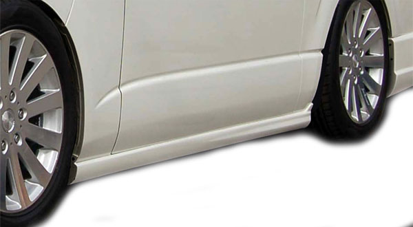 ハイエース(200系ロング車用）／サイドステップ(未塗装品）