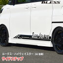 【日産 ルークス・ハイウェイスター】サイドステップ【FRP 未塗装品・塗装済み品】ブレスクリエイション NISSAN ROOX BLESS CREATION