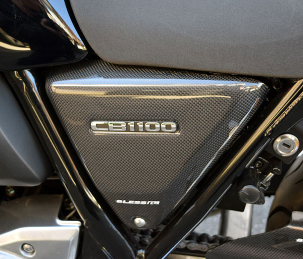 CB 1100 RS【HONDA】カーボン サイドカバー【エンブレム対応タイプ】光沢クリア塗装済み品 BLESS R's【brs_cb1100rs_003b】CB1100RS ホンダ