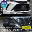 【80系ハリアー】フロントハーフスポイラーVer.1/LEDライト無し ※ダクト部アルミネット仕様【未塗装 ゲルコート品】ブレスクリエイション製 トヨタ TOYOTA【harrier80-001】BLESS CREATION