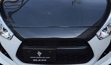 COPEN ROBE クールフェイスノーズガーニッシュ カーボン（クリア塗装品）【bcp-003】ダイハツ コペン ローブ DAIHATSU BLESS