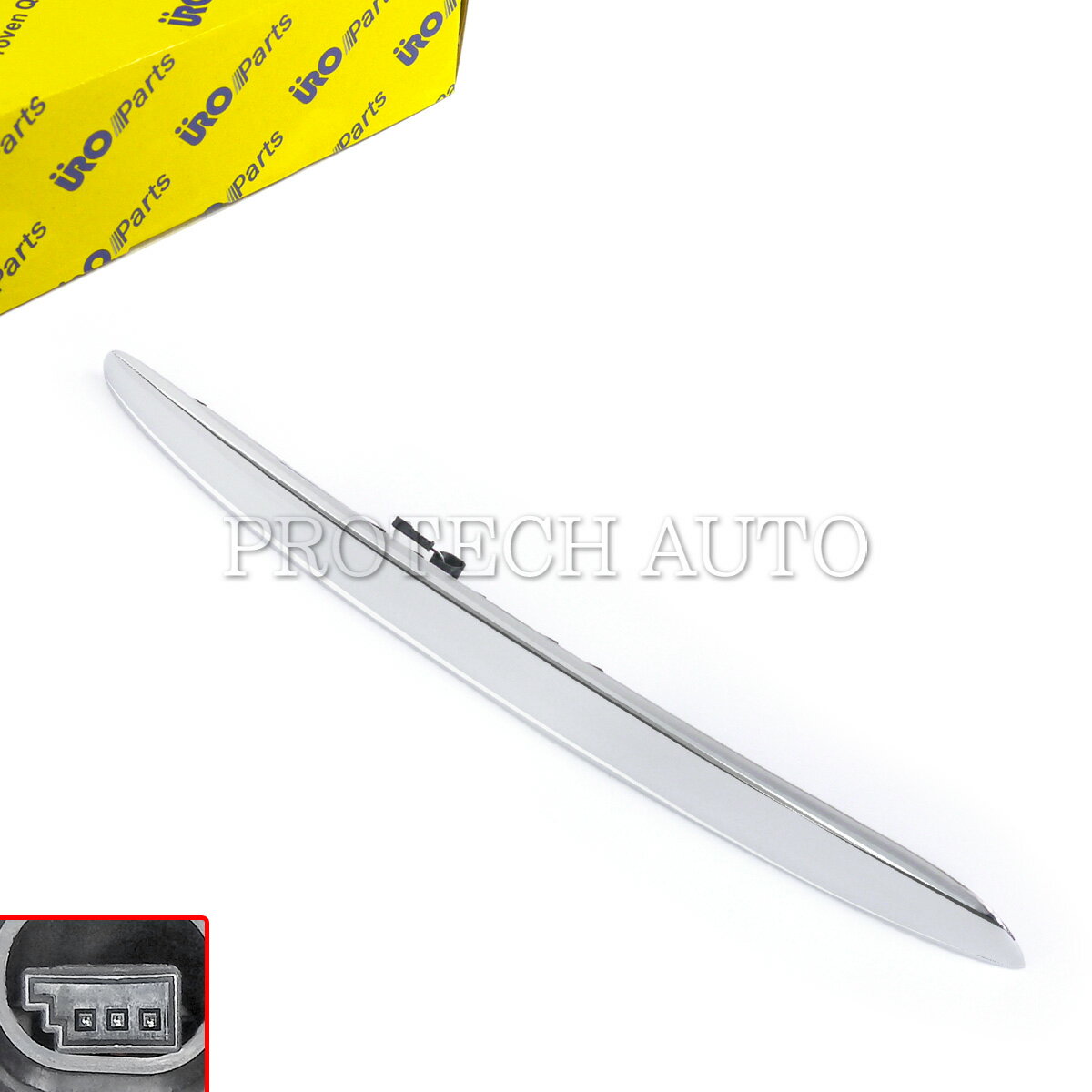 【ポイント5倍】URO製 BMW MINI ミニ R56 R55 R57 R58 R59 ジョンクーパーワークス JCW クーパー Cooper クーパーS CooperS ワン One テールゲートハンドル/バックドアハンドル クロームメッキ ランプ付き 51132753603