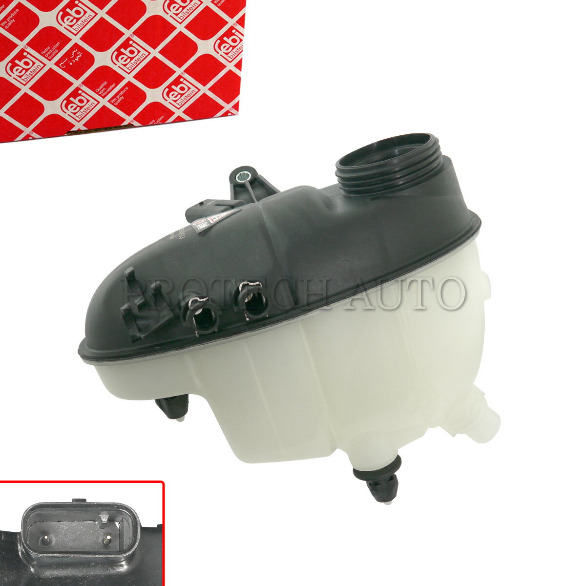 febi bilstein製 ベンツ W222 S400_HYBRID S550 S600 S63AMG ラジエーターサブタンク/エクスパンションタンク 2225000849