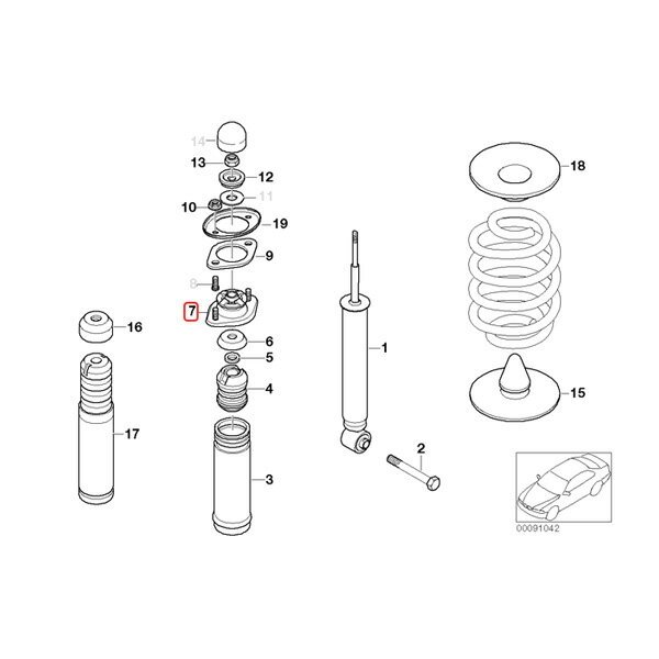 【ポイント5倍】純正OEM LEMFORDER製 BMW E30 E36 318i 320i 323i 325i 325iX 328i 318is 318ti リア/リヤ ショックアッパーマウント/ストラットマウント 左右セット 33521092362 33521128819 33521137972 37121133412 2