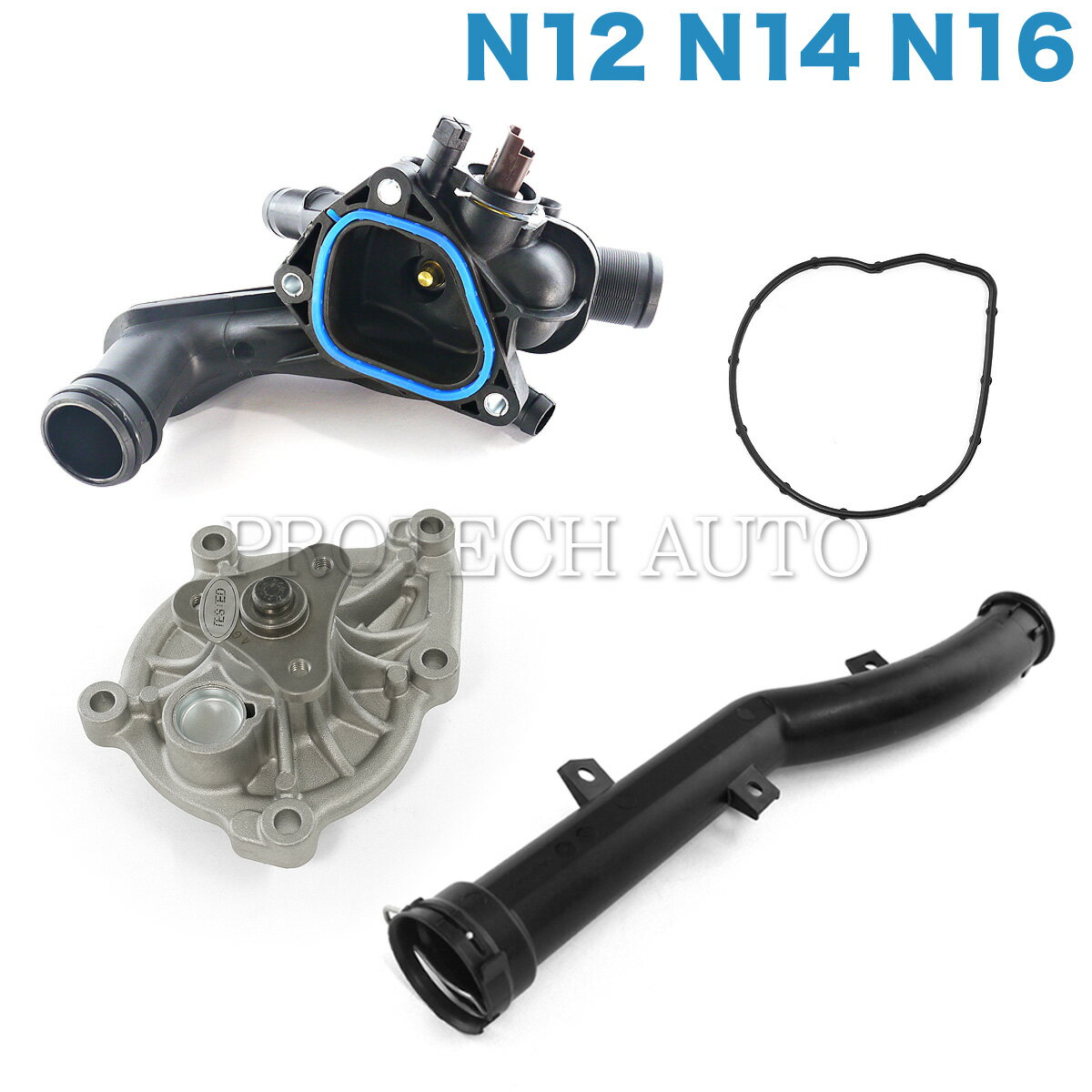 BMW MINI ミニ R56 R55 R57 R59 R60 ウォーターポンプ＆サーモスタット＆ウォーターホース 3点セット N12 N14 N16 エンジン用 11517648827 11517550484 11518604888 11537534521 11537589713 11537534521 JCW Cooper CooperS One【あす楽対応】