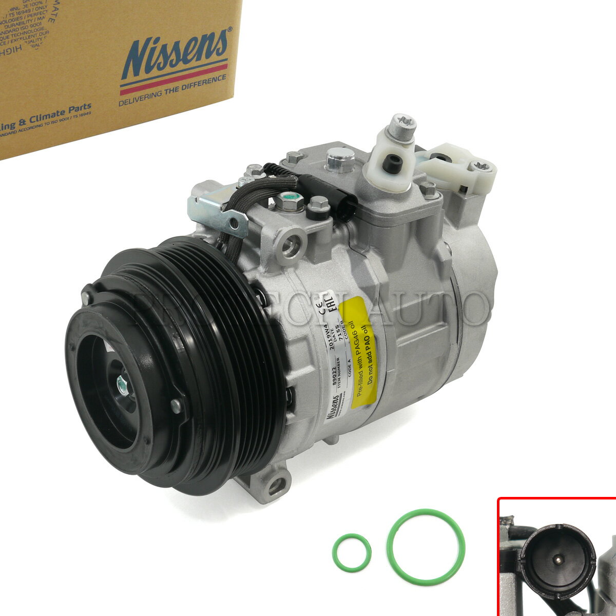 Nissens製 ベンツ W140 W210 300SE 500SE S280 S320 500SEL S500 E230 E240 E320 E400 E430 ACコンプレッサー/エアコンコンプレッサー 0002307011 0002302011 0002306811