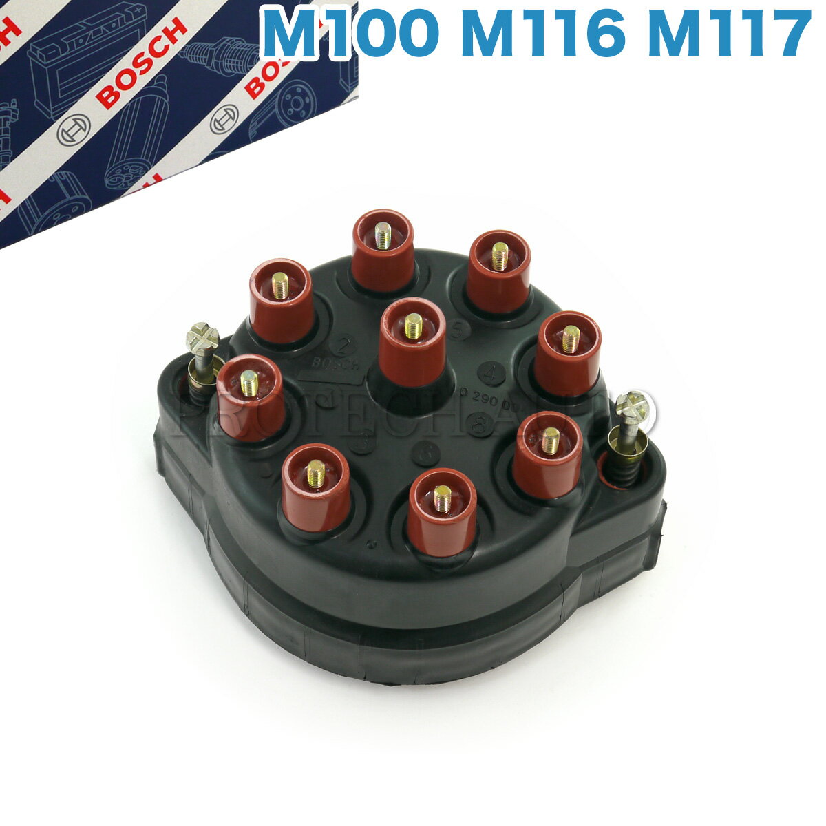 純正OEM BOSCH製 ベンツ W116 W126 R107 350SE 450SE 350SEL 380SEL 450SEL 350SLC 380SLC 450SLC 500SLC 350SL 380SL 450SL 500SL ディストリビューターキャップ M100 M116 M117 エンジン用 0001583402