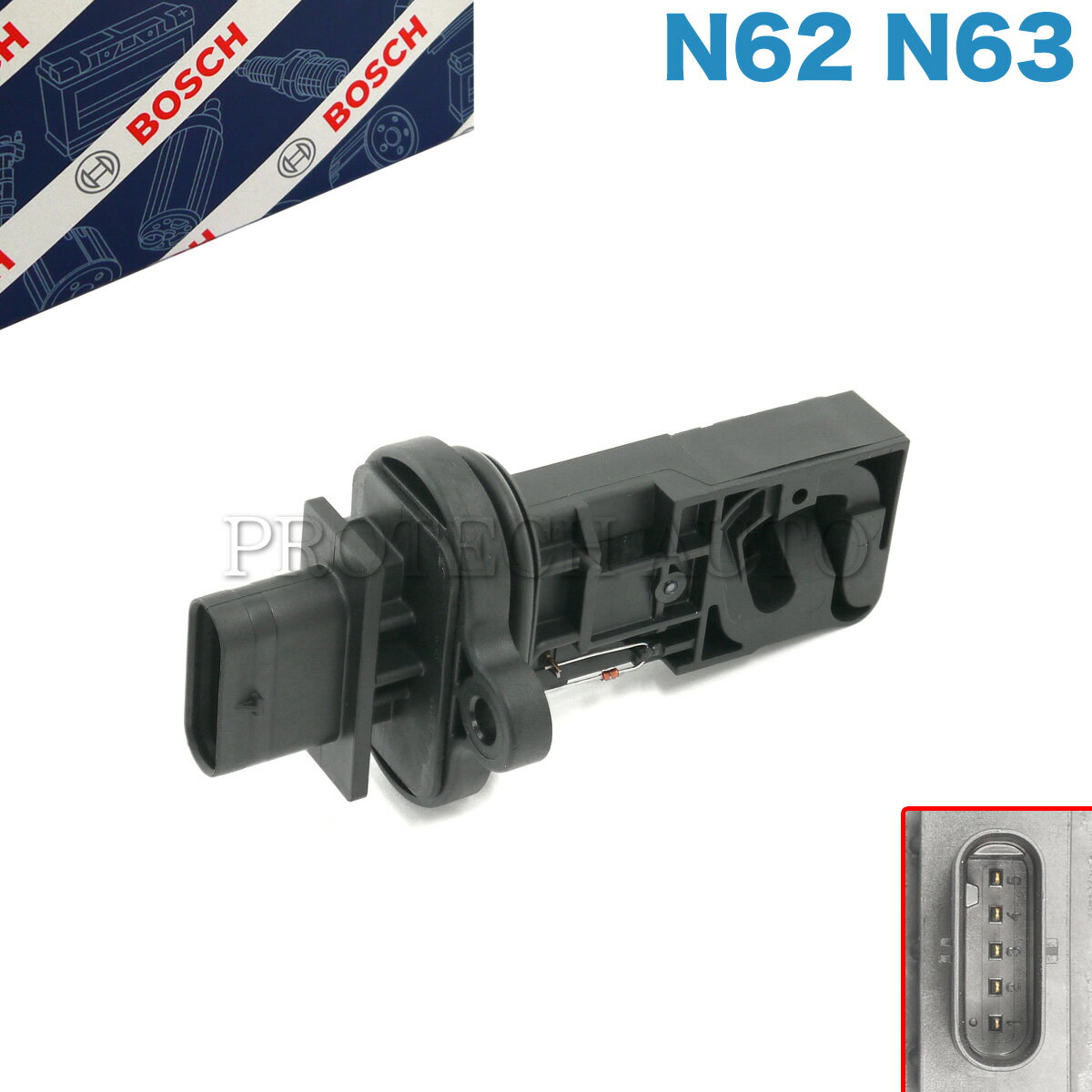 純正OEM BOSCH製 BMW E60 E61 F07 F10 F11 540i 550i エアフロメーター/エアマスセンサー 13627566990 13627537488 13628645877