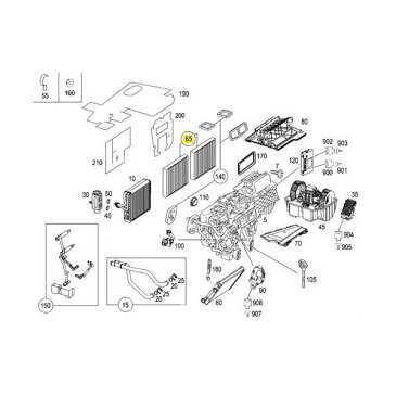 ベンツ W221 W216 エアコンフィルター/エアコンダストフィルター 活性炭入り 2枚セット 2218300018 2218300318 2218300718 MicronAir MB07217CP2【あす楽対応】