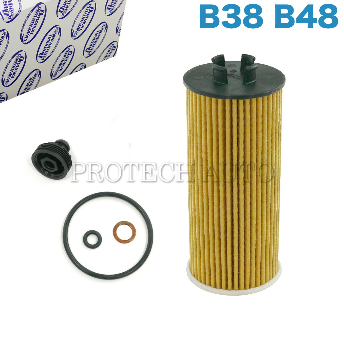 OP Parts製 BMW MINI ミニ F56 F55 F54 F57 エンジンオイルフィルター/エンジンオイルエレメント B38 B48 エンジン用 11428570590 Cooper CooperS JCW One