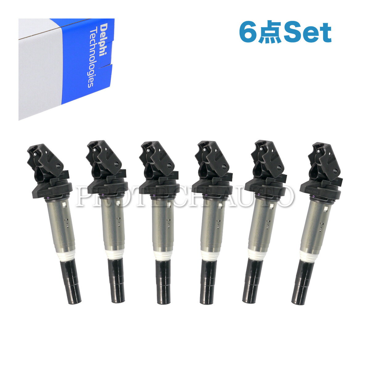 樂天商城 - 純正OEM DELPHI製 BMW E63 F12 F13 E65 E66 F01 F04 F02 G12 X1/E84 X3/E83 F25 X4/F26 イグニッションコイル 6本セット 12138616153 12137594596