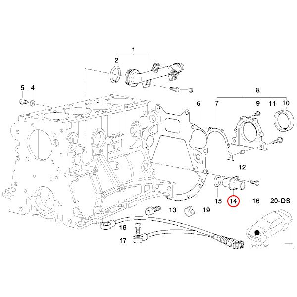 純正OEM VDO製 BMW E46 E36 3シリーズ クランク角センサー S107230001Z 12141709616 318i 320i 323i 325i 328i 330i 330xi 318Ci 328Ci 330Ci【あす楽対応】