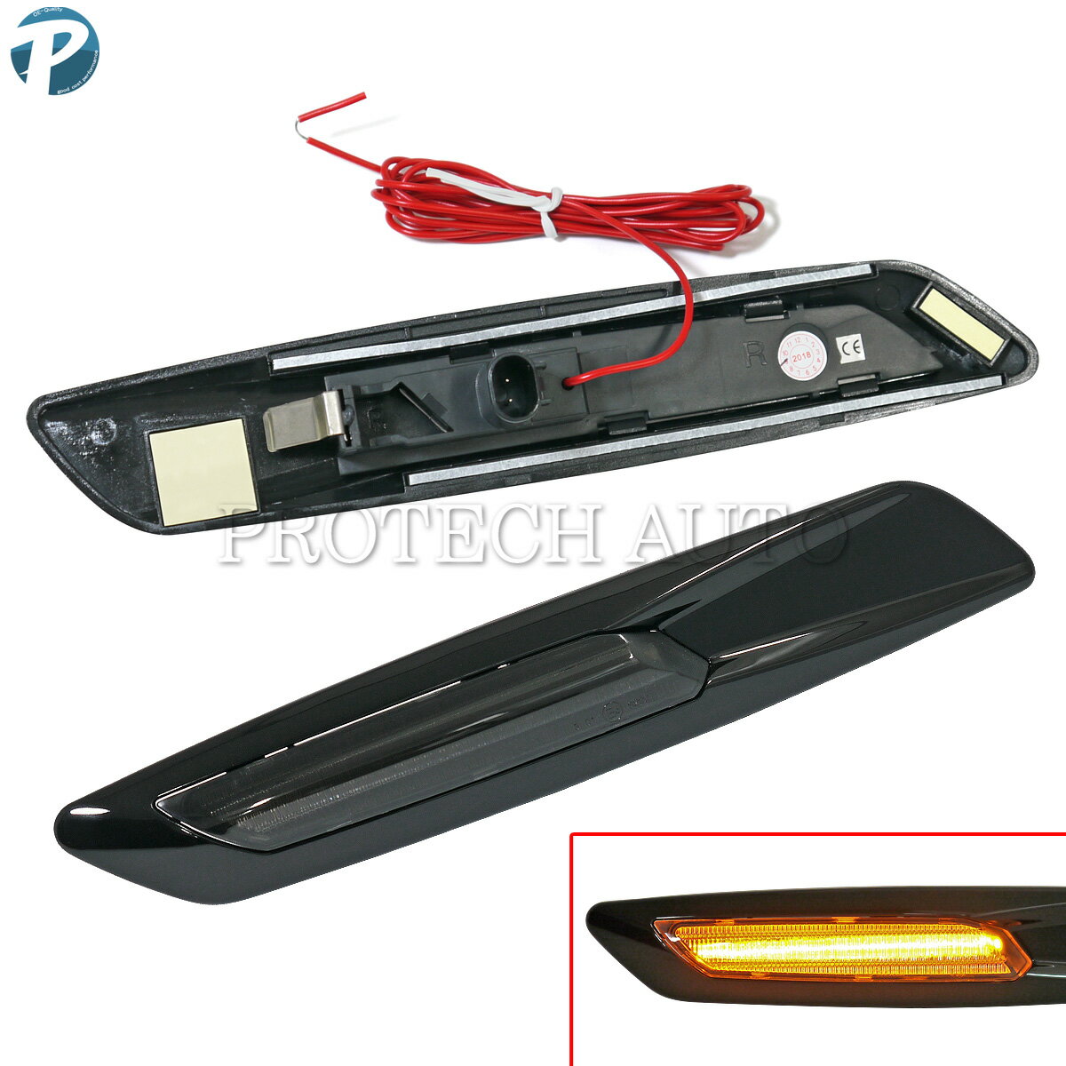 BMW E87 E88 E82 F10ルック LED サイドマーカー/フェンダーウィンカー 左右セット スモークレンズ 63137253326 63137253325 116i 118i 120i 130i 135i【あす楽対応】