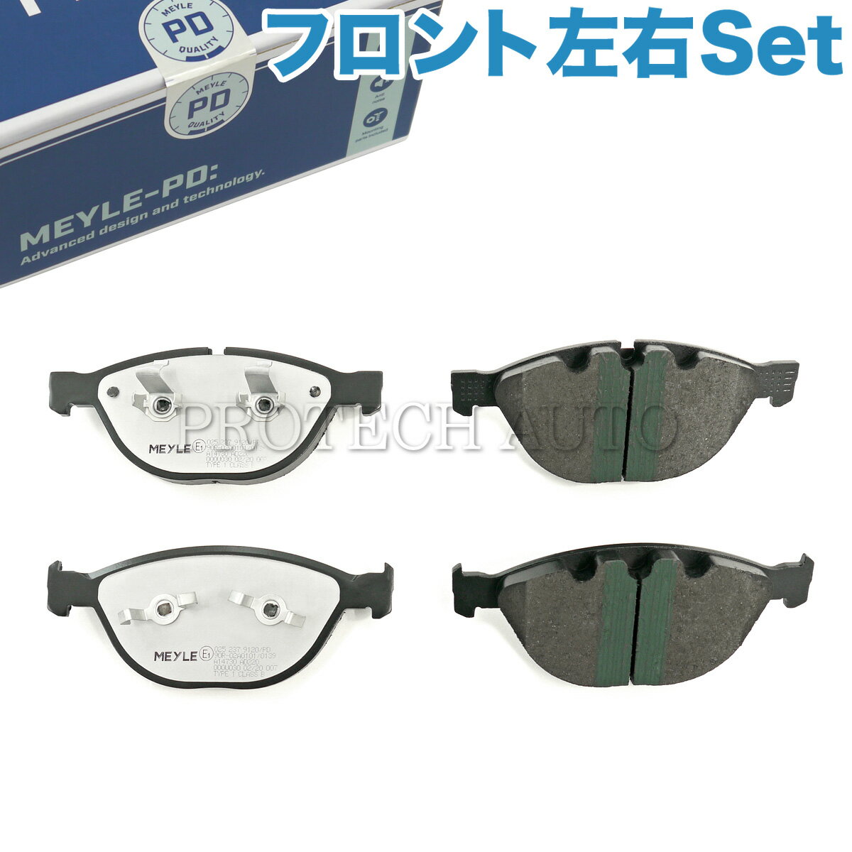 樂天商城 - MEYLE製 BMW E65 E66 E60 E61 E63 E64 750i 750Li 760Li 540i 550i M5 650i M6 フロント ブレーキパッド/ディスクパッド 左右セット PD.ver 34110300361 34112284065 34116764312 34116763652 34116770575 34116774258 34116768287