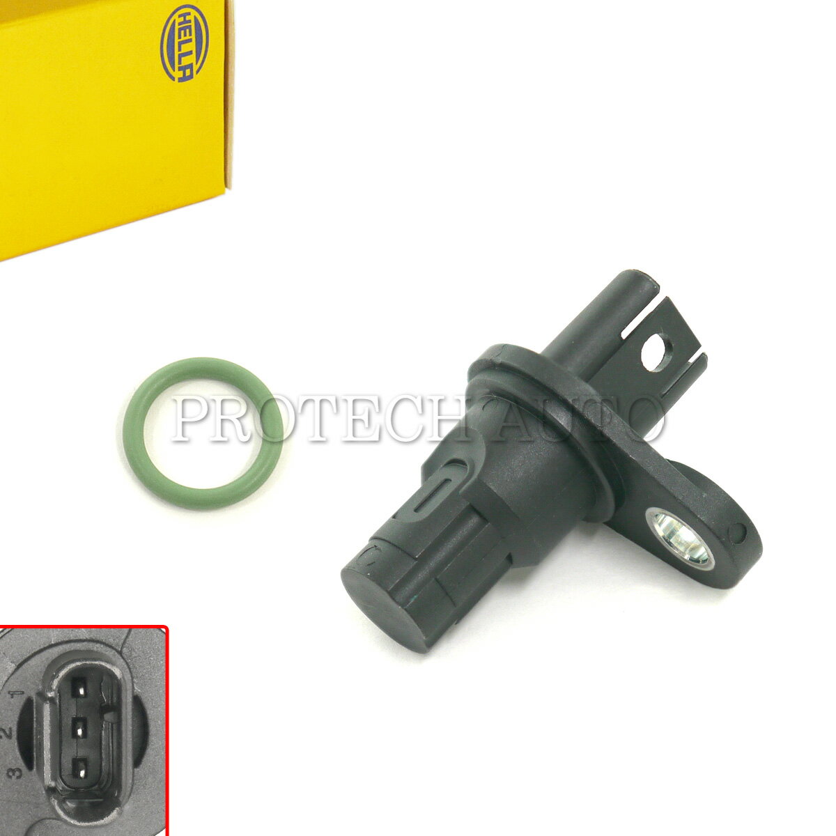 Rakuten - 純正OEM HELLA製 BMW Z4/E85 Z4/E86 Z4/E89 2.5i 3.0si sDrive23i sDrive35i sDrive35is クランク角センサー/クランクセンサー/クランクシャフトセンサー Oリング付き 13627525015