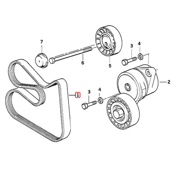 [優良品]BMW 5シリーズ 3シリーズ E60 E61 E34 E36 ファンベルト/Vベルト M50 M54 直6エンジン用 6PK1560 6PK1562 11287520072 11281735190 520i 525i 530i 320i 325i【あす楽対応】 2