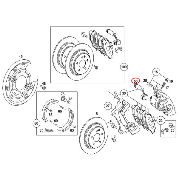 全国送料200円 ベンツ W639 ブレーキパッドセンサー 1本 6395401517 6395401417 V350 3.2 2