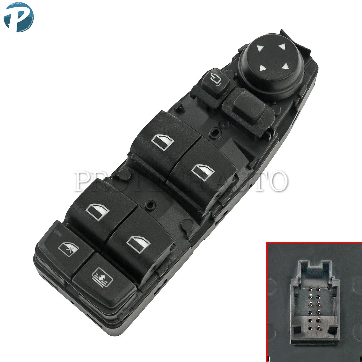 BMW F30 F80 パワーウインドウスイッチ 運転席側 格納ドアミラー＆リアローラーブラインド装備車用 613..