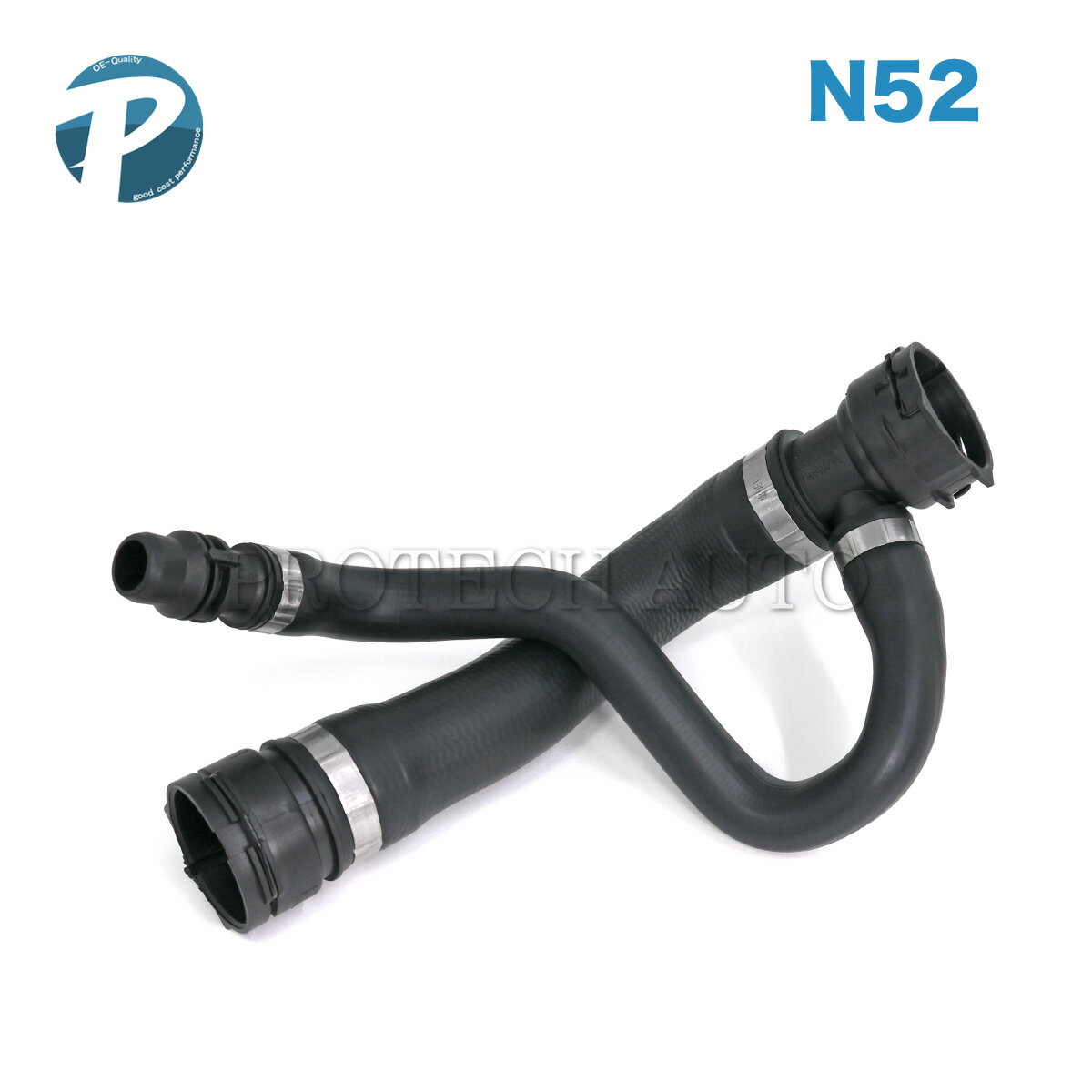 BMW X5/E70 3.0si/xDrive30i ラジエーターホース/アッパーホース N52N エンジン用 17127593490 17127537107