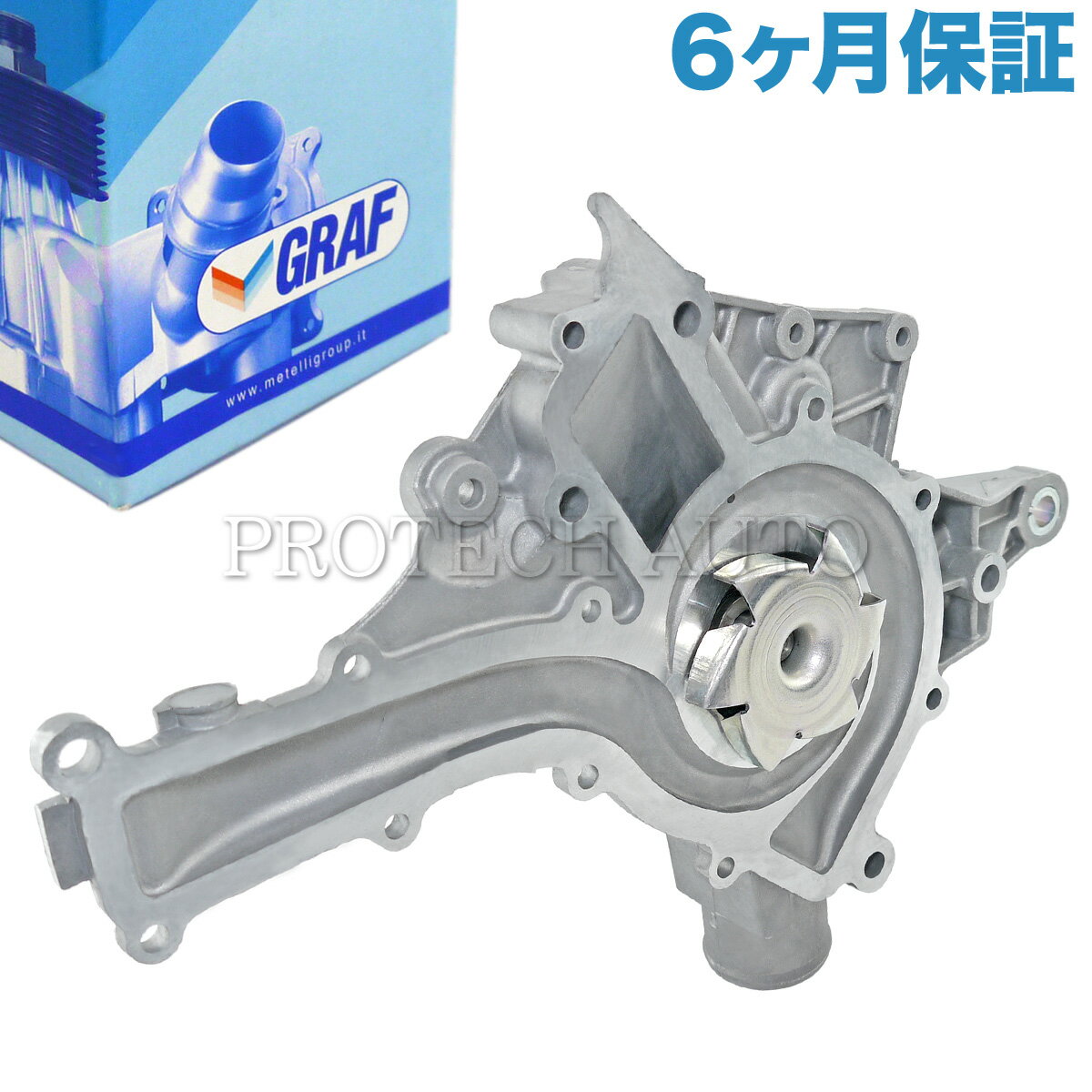 [6ヶ月保証] GRAF製 ベンツ Cクラス W203 ウォーターポンプ M112(V6) M113(V8) ガスケット付き PA711 1122001501 1122010601 C240 4MATIC C320