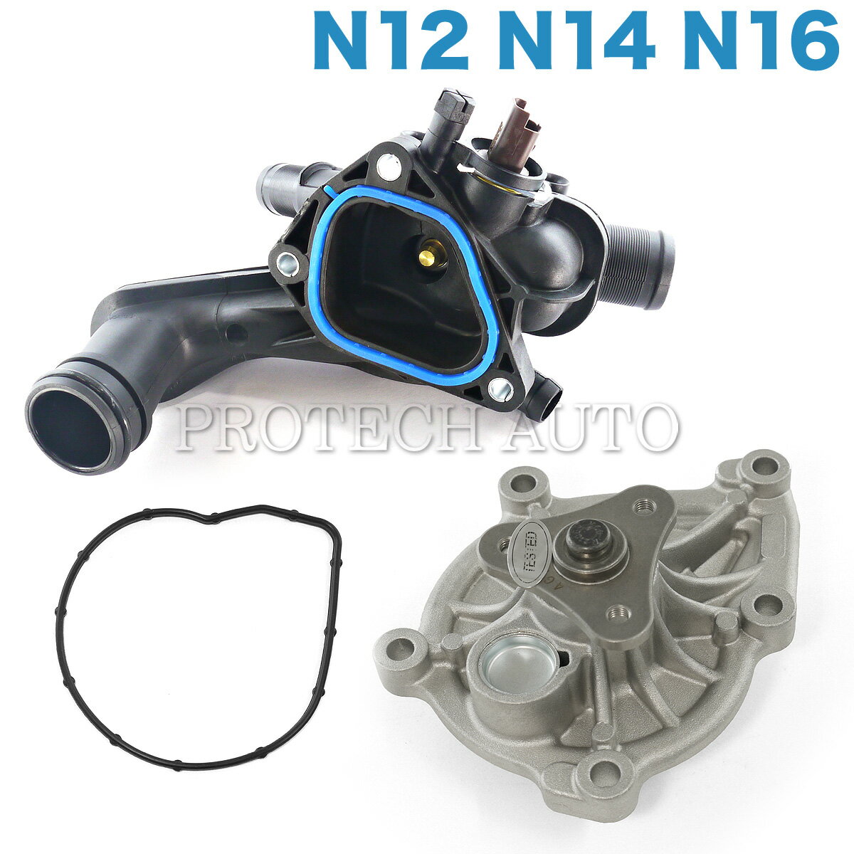 BMW MINI ミニ R56 R55 R57 R58 R59 R60 ウォーターポンプ＆サーモスタットセット N12 N14 N16 エンジン用 11517648827 11517550484 11518604888 11537534521 11537534521 11538699290 JCW Cooper CooperS One