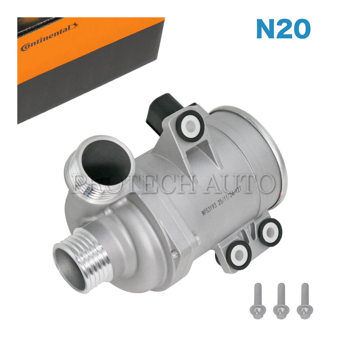 純正OEM Continental製 BMW X1/E84 X3/F25 X4/F26 X5/F15 Z4/E89 sDrive20i xDrive20i 28i 40e 電動ウォーターポンプ ボルト付き N20 エンジン用 11518635089 11518625097 11517604027 11517602125