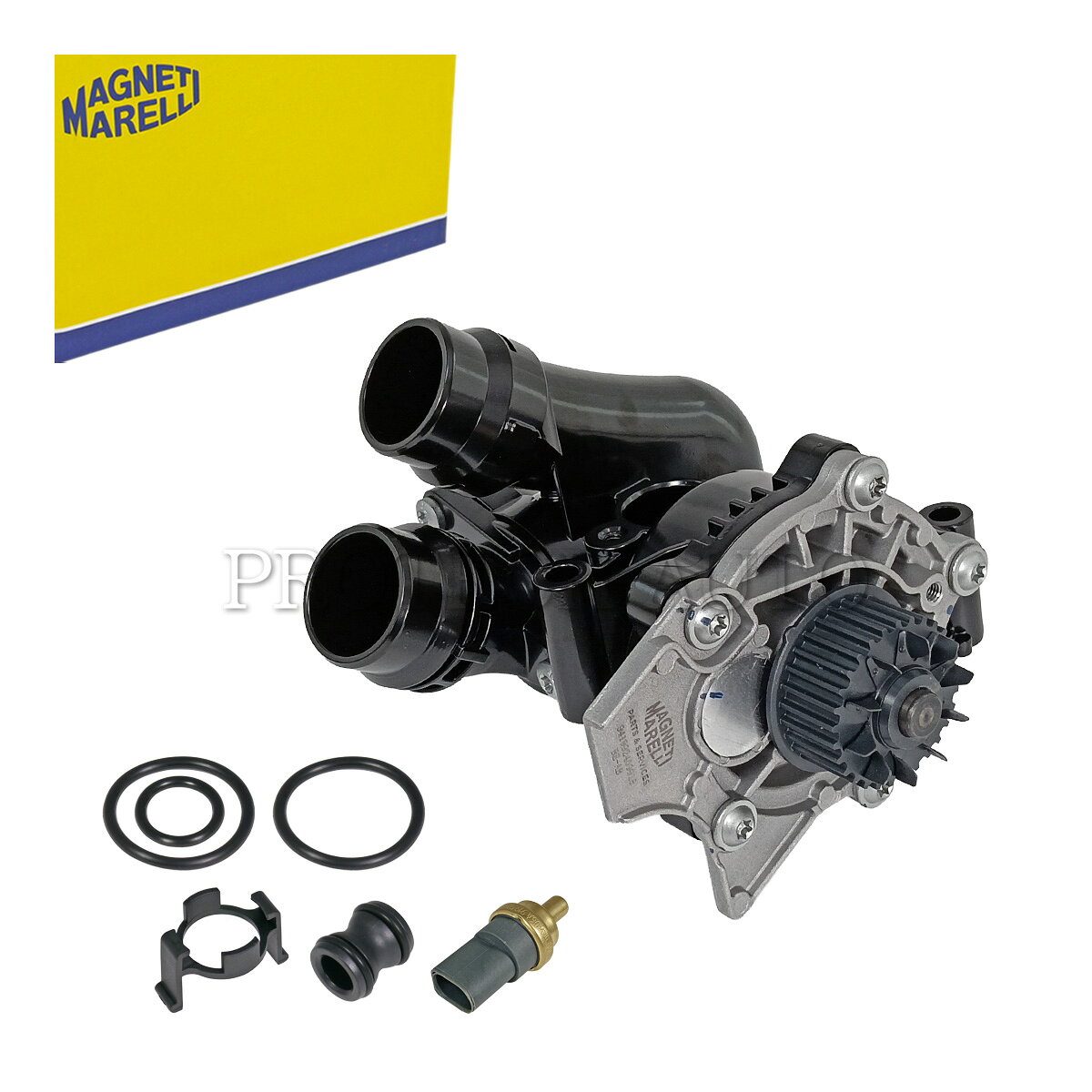 ■品名 MAGNETI MARELLI製 VW フォルクスワーゲン ウォーターポンプ サーモスタットASSY ■純正部品番号 AUDI：06H121008F | 06H121026AB | 06H121026AF | 06H121026AG | 06H121026B | 06H121026BA | 06H121026BE | 06H121026BF | 06H121026BP | 06H121026CC | 06H121026CF | 06H121026CS | 06H121026DD | 06H121026DE | 06H121026DN | 06H121026DR | 06H121026N | 06J121026AN | 06J121026F | 06J121026G | 06J121026L | 06J121026R | 06H121026DS VW：06H121008F | 06H121026AB | 06H121026AF | 06H121026AG | 06H121026B | 06H121026BA | 06H121026BE | 06H121026BF | 06H121026BP | 06H121026CC | 06H121026CF | 06H121026CP | 06H121026CQ | 06H121026DD | 06H121026DN | 06H121026DR | 06H121026D | 06H121026N | 06J121026AN | 06J121026F | 06J121026G | 06J121026L | 06J121026R | 06H121026CH | 06H121026CS | 06H121026DE ■参考適合車両 [AMAROK アマロック] 2010年式～ [THE BEETLE ザ・ビートル（5C）] 2011～2016年式 [CC（358/B7）] 2011～2016年式 [EOS イオス（1F）] 2006～2015年式 [GOLF V ゴルフ5（1K）] 2003～2009年式 [GOLF VI ゴルフ6（5K/AJ）] 2009～2013年式 [JETTA III ジェッタ（1K）] 2005～2010年式 [JETTA IV ジェッタ（162/163）] 2010年式～ [PASSAT パサート（3C/B6）] 2005～2011年式 [PASSAT パサート（362/365/B7）] 2010～2015年式 [PASSAT ALLTRACK パサートオールトラック（365/B7）] 2012～2014年式 [PASSAT CC パサートCC（357/B6）] 2008～2012年式 [SCIROCCO シロッコ（137/138）] 2008～2017年式 [SHARAN シャラン（7N）] 2010年式～ [TIGUAN ティグアン（5N_）] 2007～2018年式 [TRANSPORTER T5（7H/7E/7J）] 2011～2015年式 [TRANSPORTER T6（SG/SF）] 2015年式～ ■商品説明 メーカー：MAGNETI MARELLI（マニエッティ・マレリ マニェーティマレッリ） 1891年に創業しコルベッタに本拠地を構え、20ヶ国以上に拠点を持つイタリアの有名メーカーです。 電装系や燃料系の最大手であり、吸排気系・照明系・トランスミッションなども手がけるBOSCHと並ぶ会社ですので安心してお使いいただけます。 ■交換時期の症状 水温が高い、ポンプからの異音、ヒーターの温度が安定しない ■管理番号 MAGNETI MARELLI-941992409918 ウォーポン ウォポン 冷却 クーラント ポンプ■留意事項 ・記載車両でも年式や仕様などの違いにより適合しない場合がございます。 部品番号から適合が分からない場合には購入前に必ず【年式】【グレード】【車台番号全桁】の情報をご準備の上、お問い合わせフォームにて適合のお問い合わせをお願いします。 【適合確認】をせず商品を購入された場合、不適合でも返品・交換不可となります。 また弊社にて適合の確認が取れない車両の場合、現品番号の確認等をお願いすることがございます。 ・各種在庫分から出荷される商品は商品画像と実物の外観が異なる場合がございます。 複数個お求めの場合、在庫状況によりメーカー混在でのお届けとなる場合がございます。 気になる方はお気軽にお問い合わせください。 ・展開図は参考であり、実際の部品の形状や位置が異なる場合がございます。