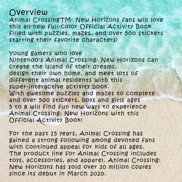 【洋書】あつまれ どうぶつの森 オフィシャルアクティビティブック ステッカー500枚付き [スティーブ・フォックス、ランダムハウス (イラストレーター) ] Animal Crossing New Horizons Official Activity Book (Nintendo)[Steve Foxe, Random House (Illustrator)] 2
