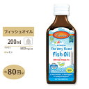 ノルウェー産フィッシュオイル 天然レモンフレーバー 子供用 200ml Carlson Labs（カールソンラボ）