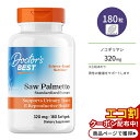 【最大10%OFFクーポン】ドクターズベスト ノコギリヤシ ソーパルメット 320mg 180粒 ソフトジェル Doctor's Best Saw Palmet...