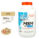 MSM OptiMSM 1000mg 360粒 カプセル Doctor's BEST （ドクターズベスト）女性 男性 美容ケア スムーズ 年齢 メチルスルホニルメタン