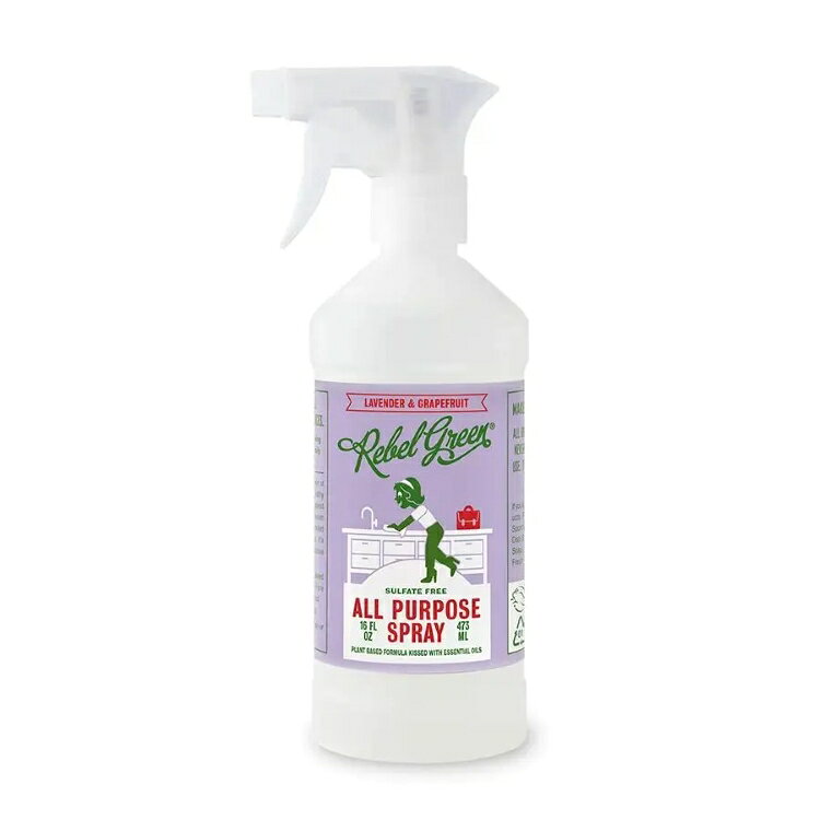 レベルグリーン ラベンダー＆グレープフルーツ 多目的スプレー 473mL Rebel Green Lavender & Grapefruit All Purpose Spray 16 fl. oz. 【お取り寄せ商品】(3.0)