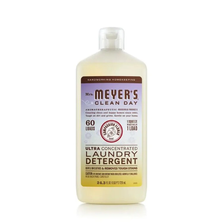 ミセスマイヤーズ クリーンデイ コンパッションフラワー 超濃縮洗濯洗剤 719mL Mrs. Meyer's Clean Day Compassion Flower Ultra Concentrated Detergent 24.3 fl. oz. 