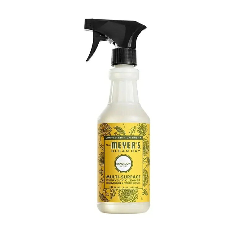 【ポイントUP★1日-11日2時】ミセスマイヤーズ クリーンデイ ダンデライオン 多目的クリーナースプレー 473mL Mrs. Meyer's Clean Day Dandelion Multi-Surface Cleaner Sprays 16 fl. oz. 【お取り寄せ商品】