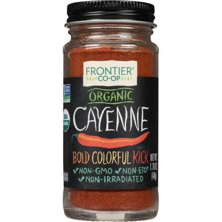 フロンティアコープ カイエンペッパー パウダー オーガニック 48g Frontier Co-op Cayenne, Ground, Organic 1.70 oz. 【お取り寄せ商品】