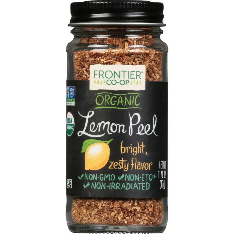 フロンティアコープ レモンピール グラニュール オーガニック 48g Frontier Co-op Organic Lemon Peel Granules 1.70 oz. 【お取り寄せ商品】