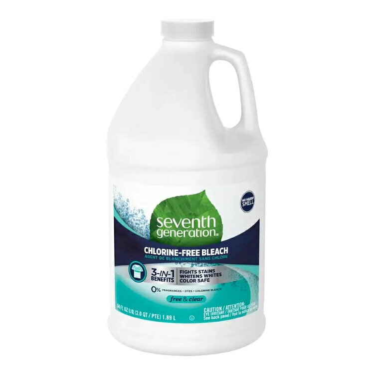 セブンスジェネレーション フリー＆クリア パワー+ 塩素不使用漂白剤 1890mL Seventh Generation Free & Clear Power+ Chlorine-Free Bleach 64 fl. oz. 【お取り寄せ商品】