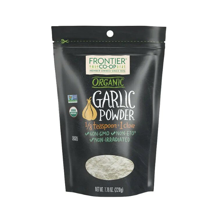 フロンティアコープ ガーリックパウダー オーガニック 220g Frontier Co-op Garlic Powder, Organic 7.76 oz. 【お取り寄せ商品】
