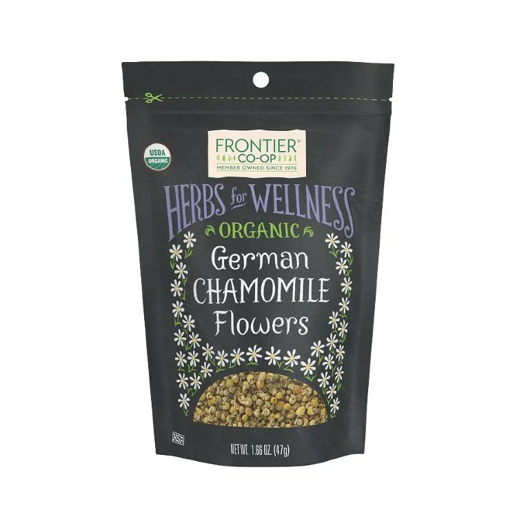 Spices - フロンティアコープ ジャーマンカモミールフラワー オーガニック 47g Frontier Co-op German Chamomile Flowers, Organic 1.66 oz. 【お取り寄せ商品】