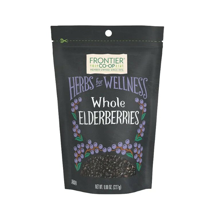 フロンティアコープ エルダーベリー ホール 227g Frontier Co-op Elderberries, Whole 8.00 oz. 